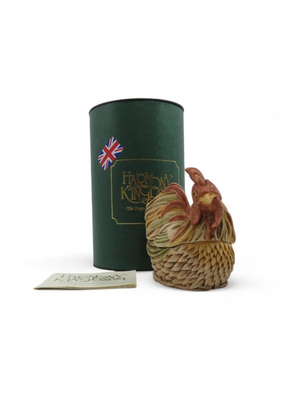 Harmony Kingdom Trinket Box Rooster Chicken England Vintage